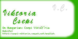 viktoria csepi business card
